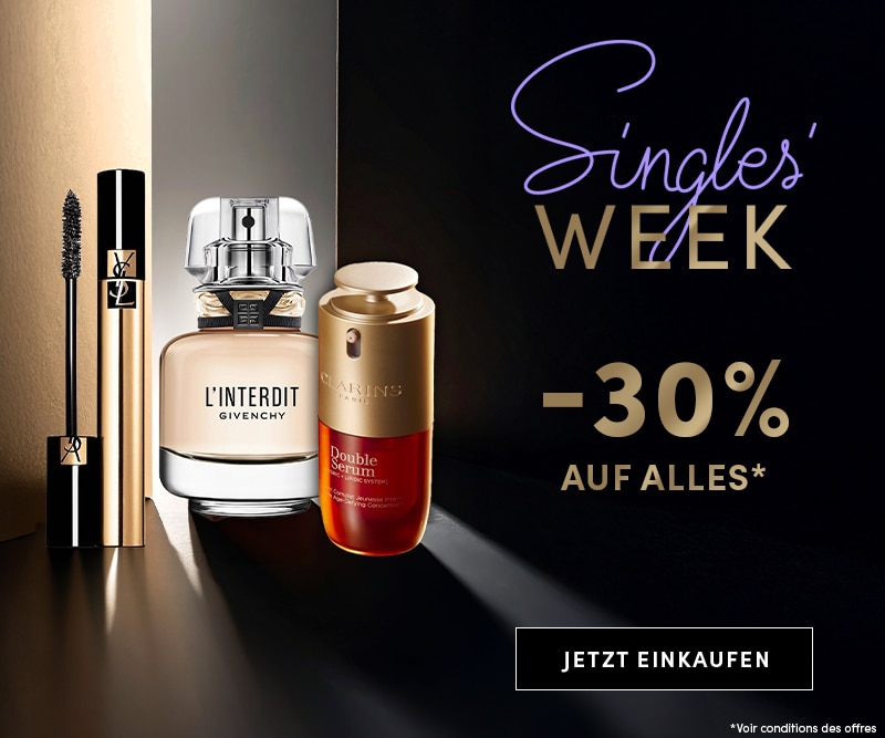 Singles&apos; Week -30% Auf Alles bei Marionnaud* *Siehe Angebotsbedingungen.