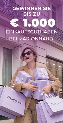 Marionnaud Gewinnspiel mit Shoppingtaschen und Geschenkboxen – bis zu 1.000 € Einkaufsguthaben gewinnen.