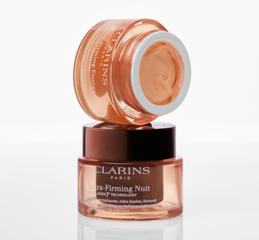 514x476_EFE_EFN.jpg Clarins Extra‑Firming Nuit Nachtcreme mit Collagen³‑Technologie für straffere, glattere Haut