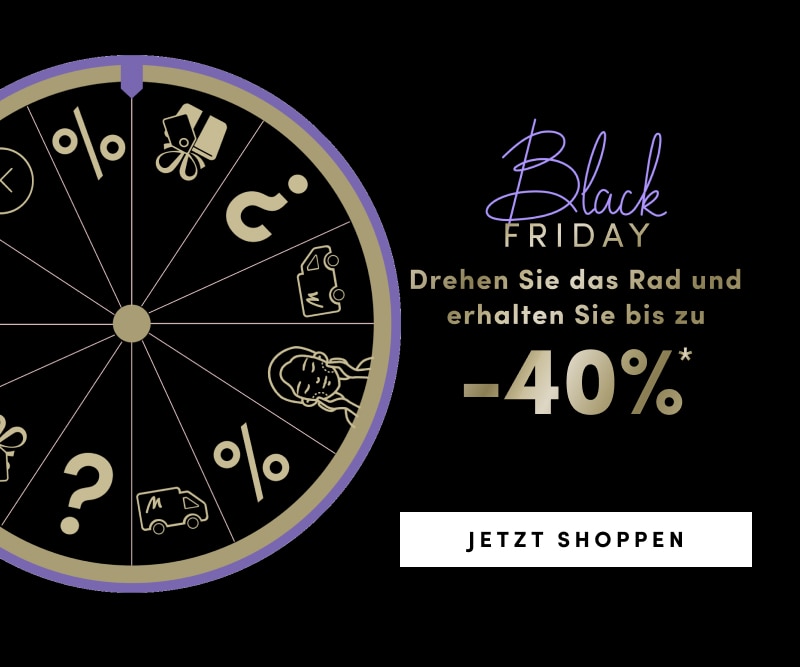 Black Friday bei Marionnaud: Drehen Sie das Rad und erhalten Sie bis zu -40%* *Siehe Angebotsbedingungen.