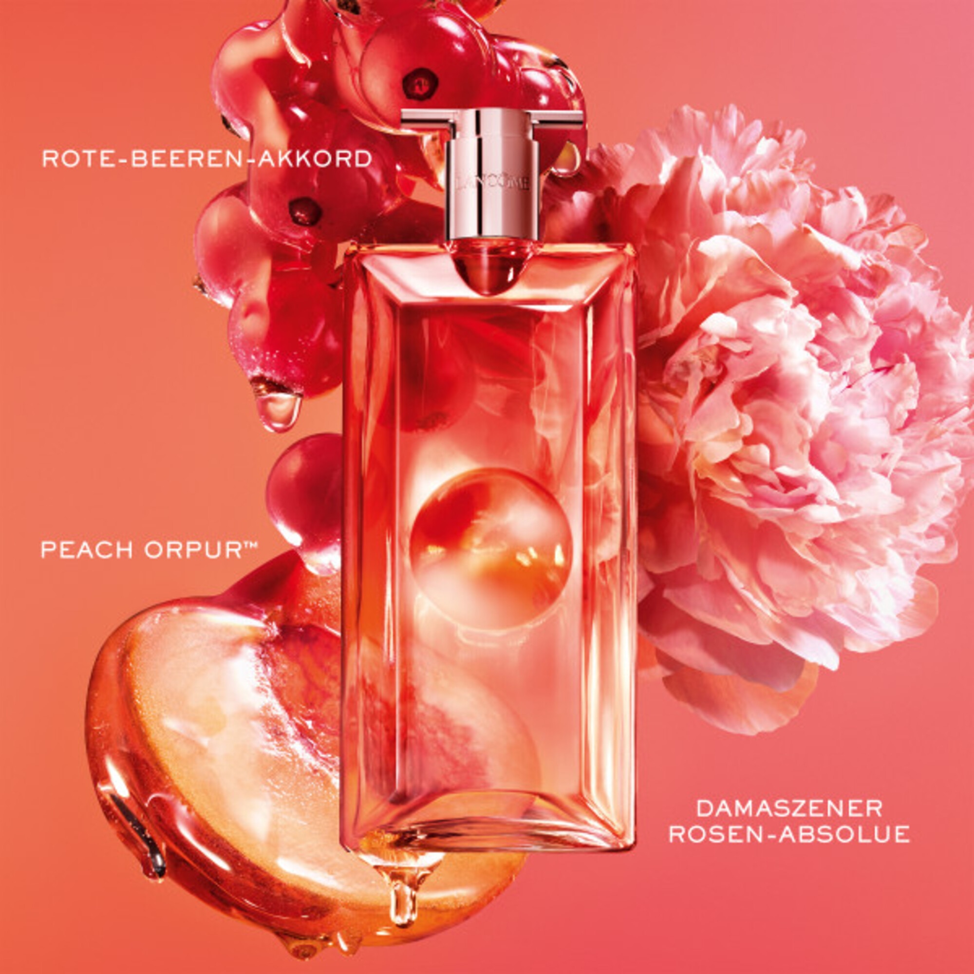 50 ML Lancôme Lancôme Idôle Peach'N Roses Eau de Parfum Damaskusrose Pfirsichduft Damenparfum Eau de Parfum 1 of 8