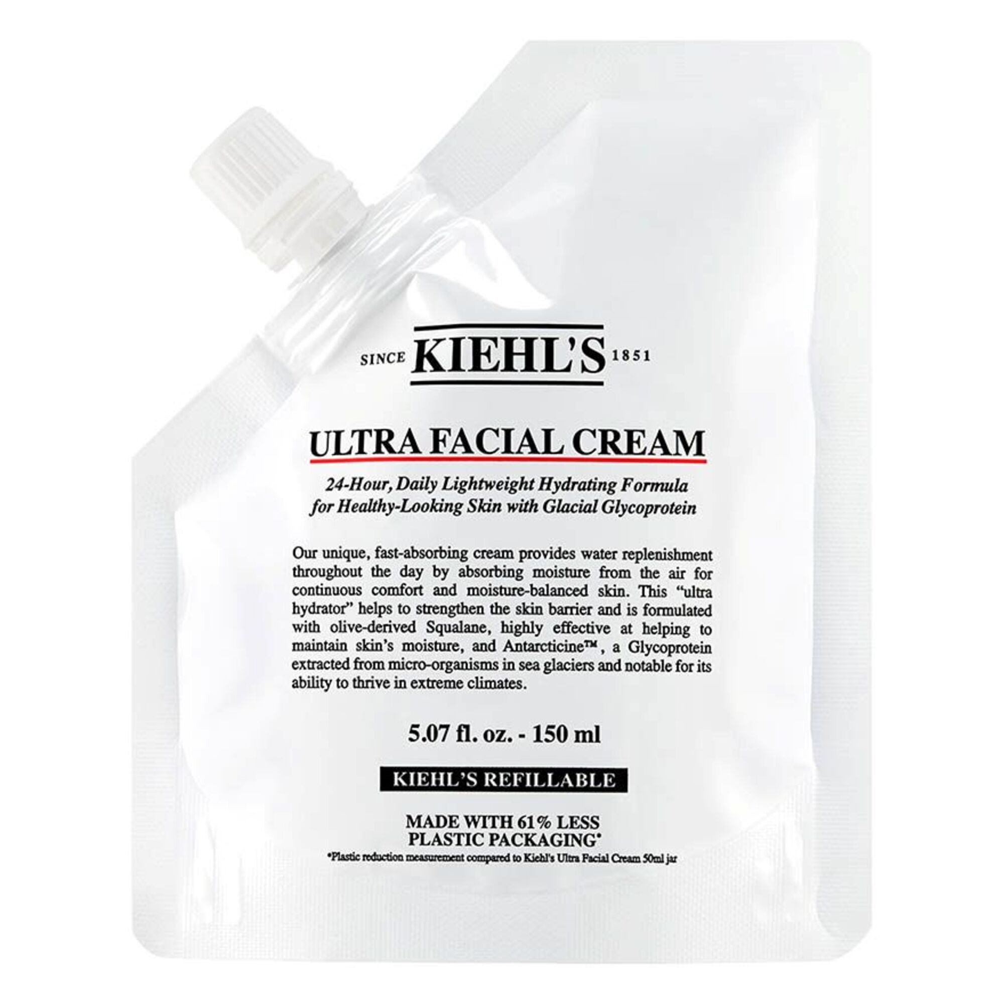 150 ML Kiehl's ULTRA FACIAL CREAM REFILL KIEHLS CREAM SPF R  KIEHLS CREAM SPF R