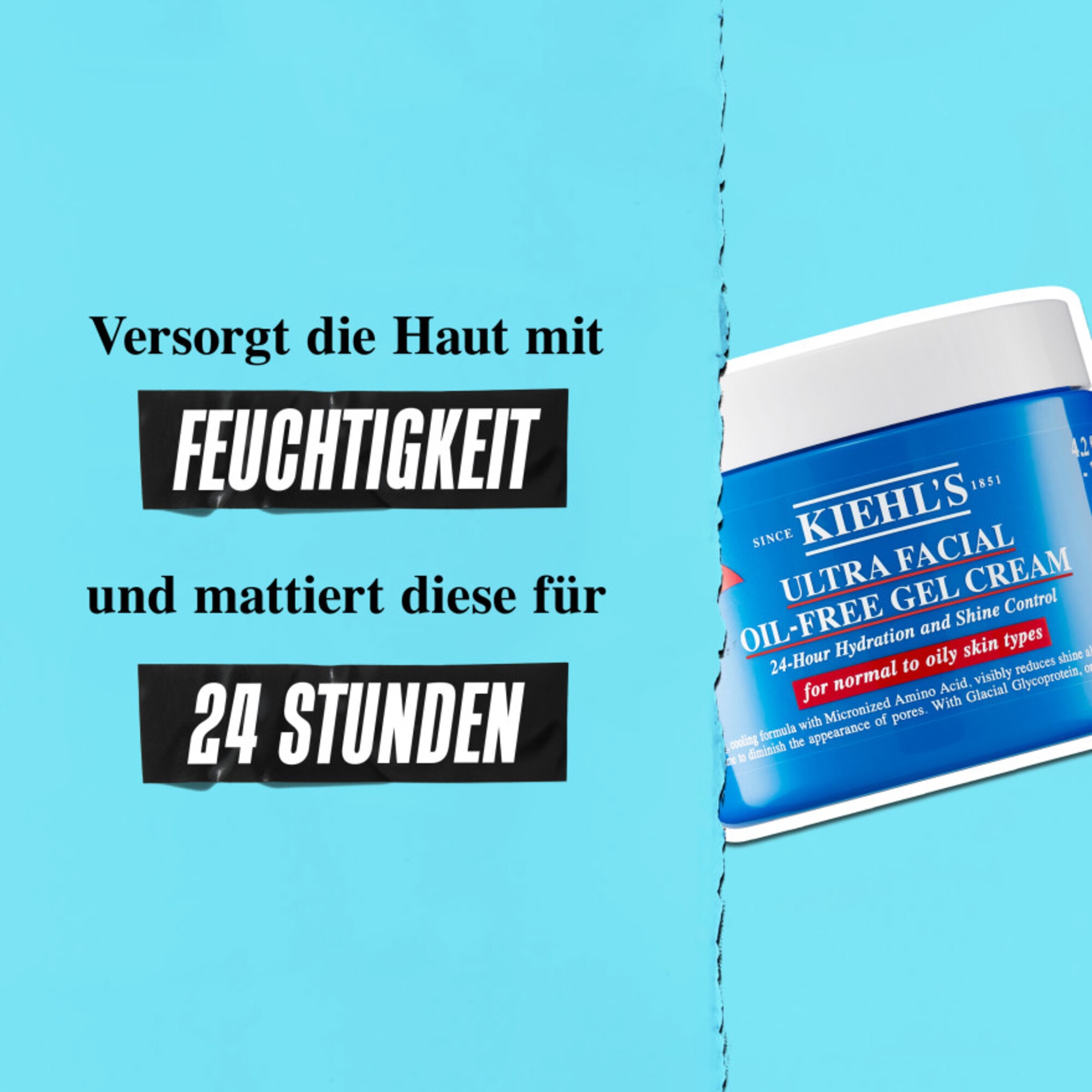 50 ML Kiehl's Ultra Facial Oil-Free Gel-Cream Gesichtscreme 1 of 7