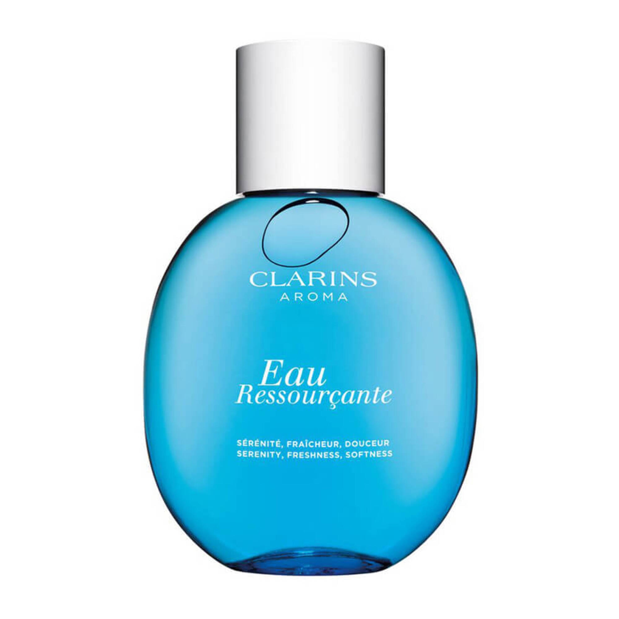 50 ML Clarins Eau Ressourçante ist ein blumig-holziger Aromaduft der parfümiert, Stress abbaut und Körper und Geist entspannt in einer einzigen Geste! Körperspray 1 of 3