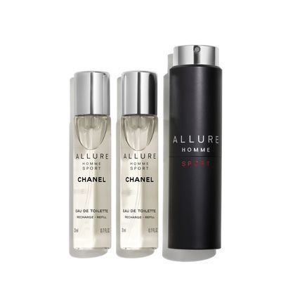 60 ML CHANEL ALLURE HOMME SPORT Nachfüllbarer Eau de Toilette-Zerstäuber  1 of 1 