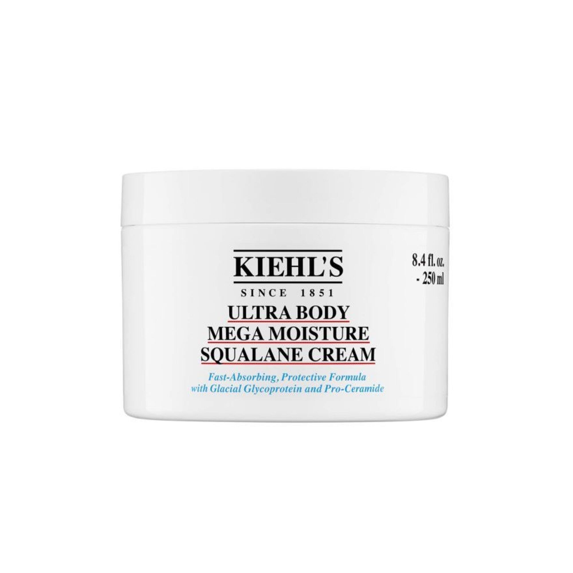 250 ML Kiehl's ULTRA BODY Ultra Body Mega Moisture Squalane Creme 1 of 7