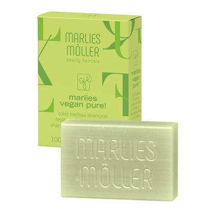 100 G Marlies Möller MARLIES VEGAN PURE! Festes Melissen-Shampoo  1 of 2 