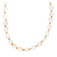 Gold and Pearl Kette