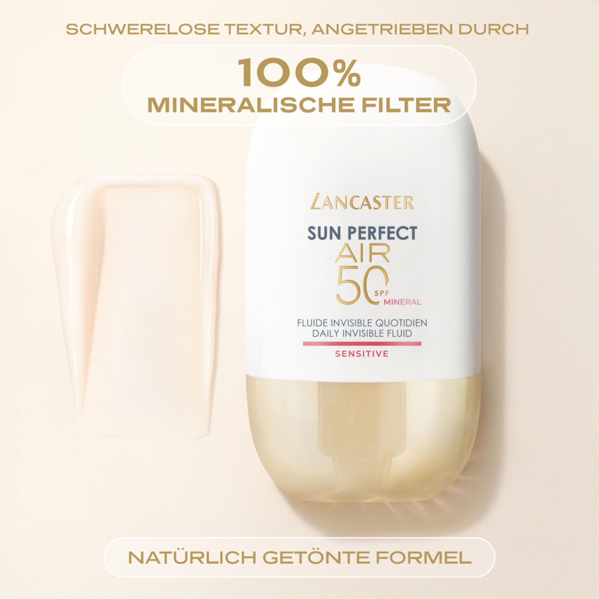 40 ML Lancaster Sun Perfect AIR Daily Invisible Fluid SPF50 Sensitive Mineral Sonnenschutz 1 of 8