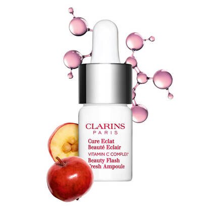 8 ML Clarins BEAUTY FLASH 7 Tage-Gesichtspflegekur  1 of 3 