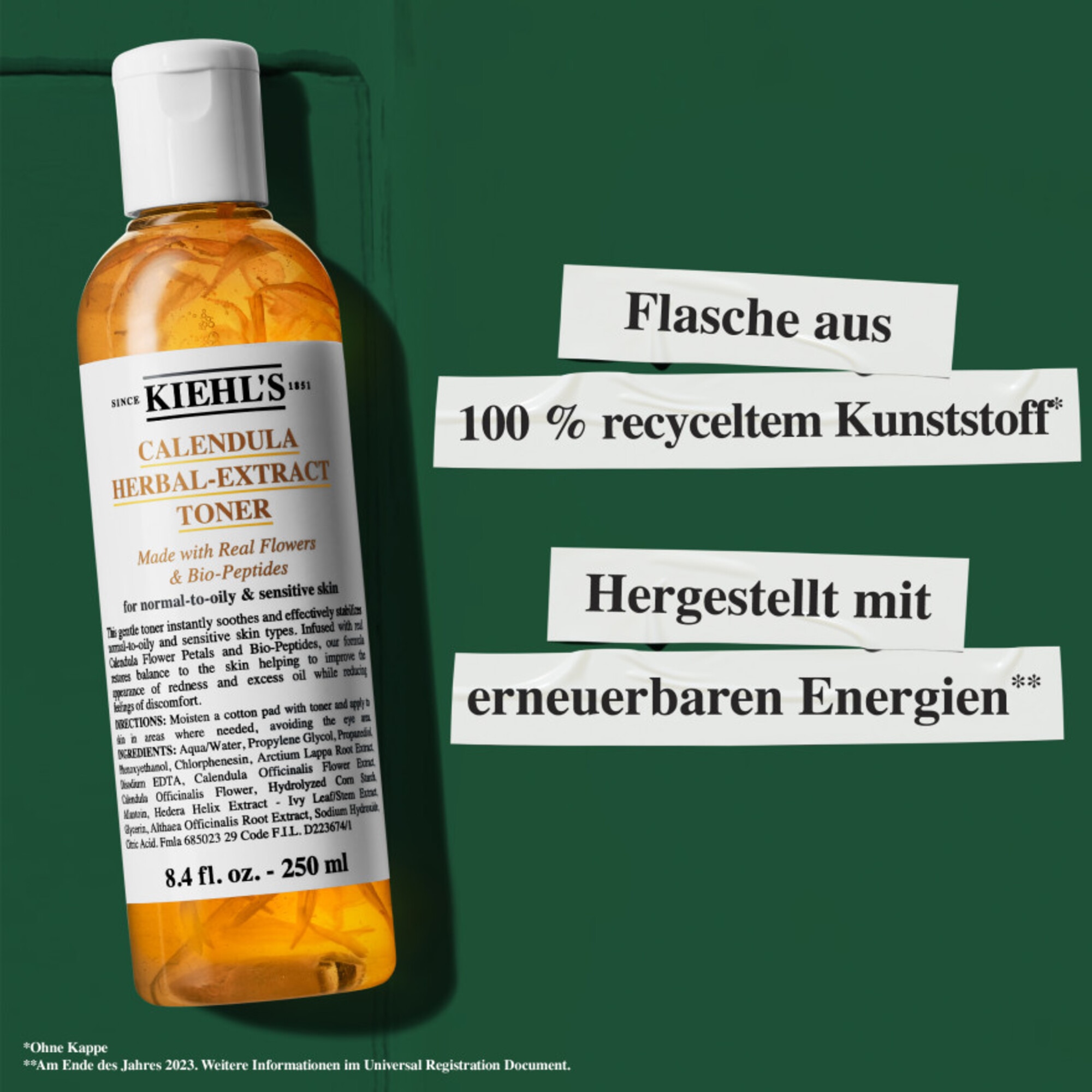 500 ML Kiehl's Calendula Herbal Extract Toner Gesichtsreinigung  1 of 8 