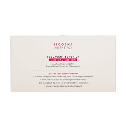 161 G Biogena AESTHETICS Collagen + Superior, Neutral, 21 Stück Trinkpulversachets  1 of 4 