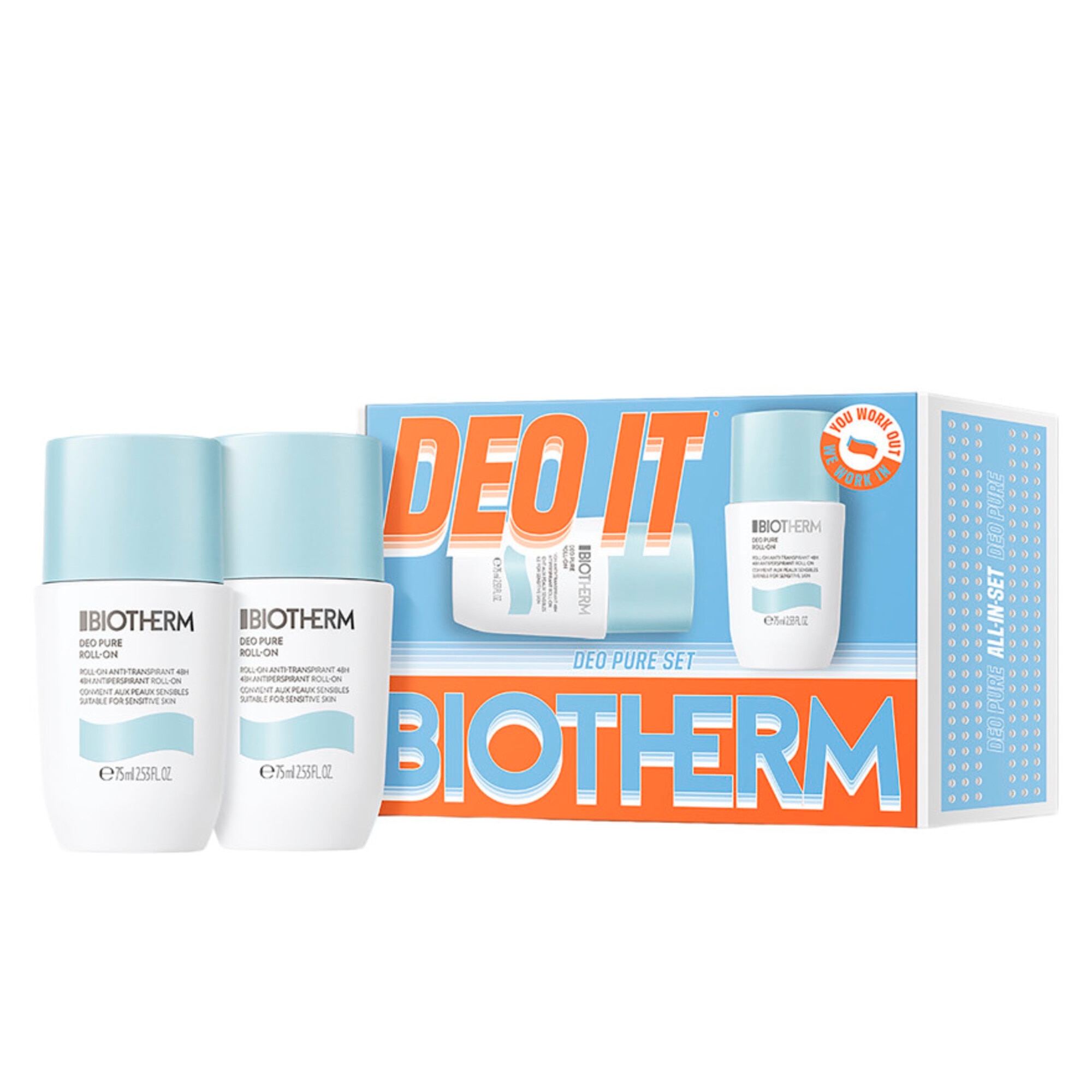 150 ML Biotherm Deo Pure Set 1 of 4 Set