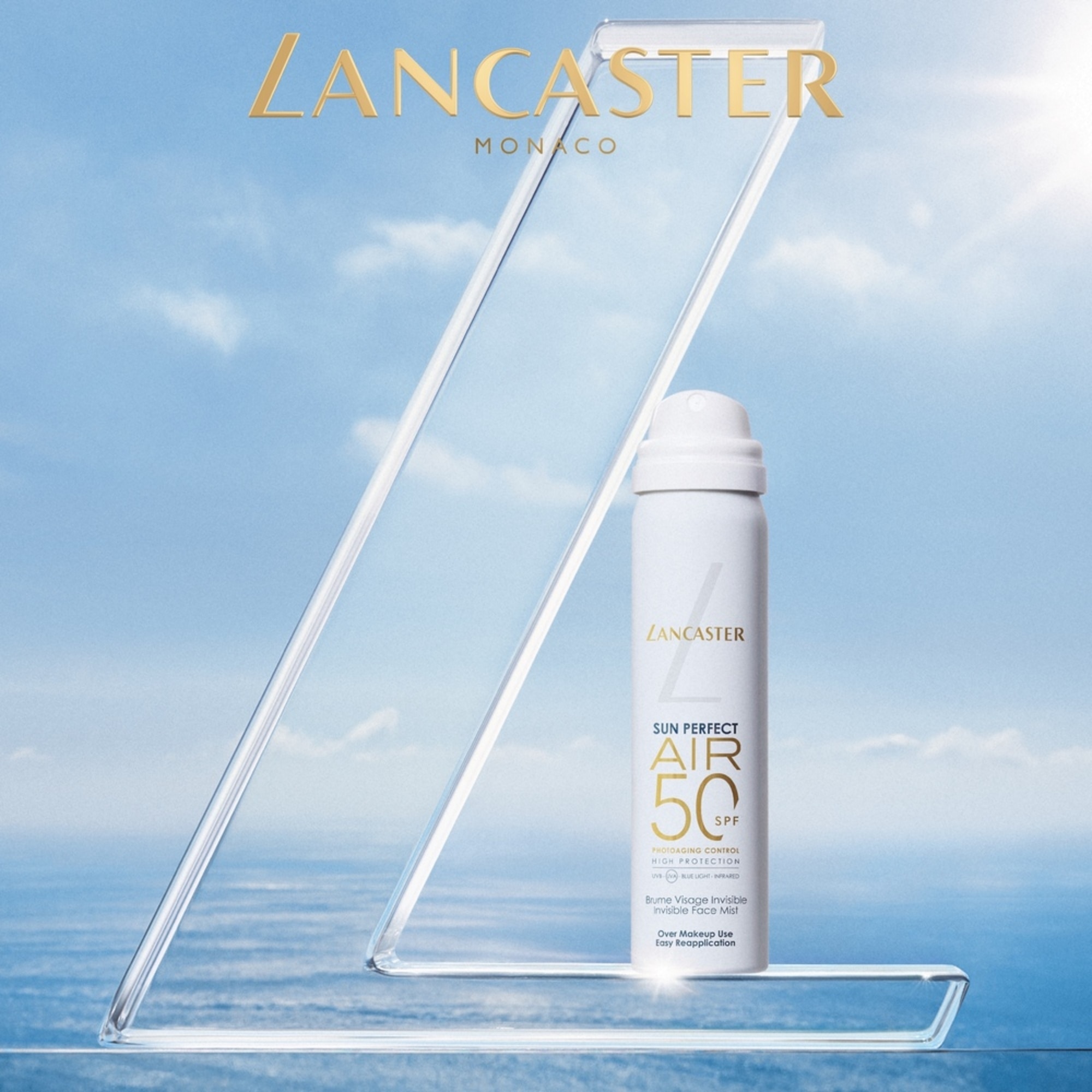 75 ML Lancaster Sun Perfect AIR Invisible Face Mist SPF50 Sonnenschutz 1 of 8