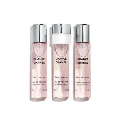 60 ML CHANEL CHANCE EAU TENDRE Eau de Toilette-Twist and Spray Nachfüllung  1 of 1 