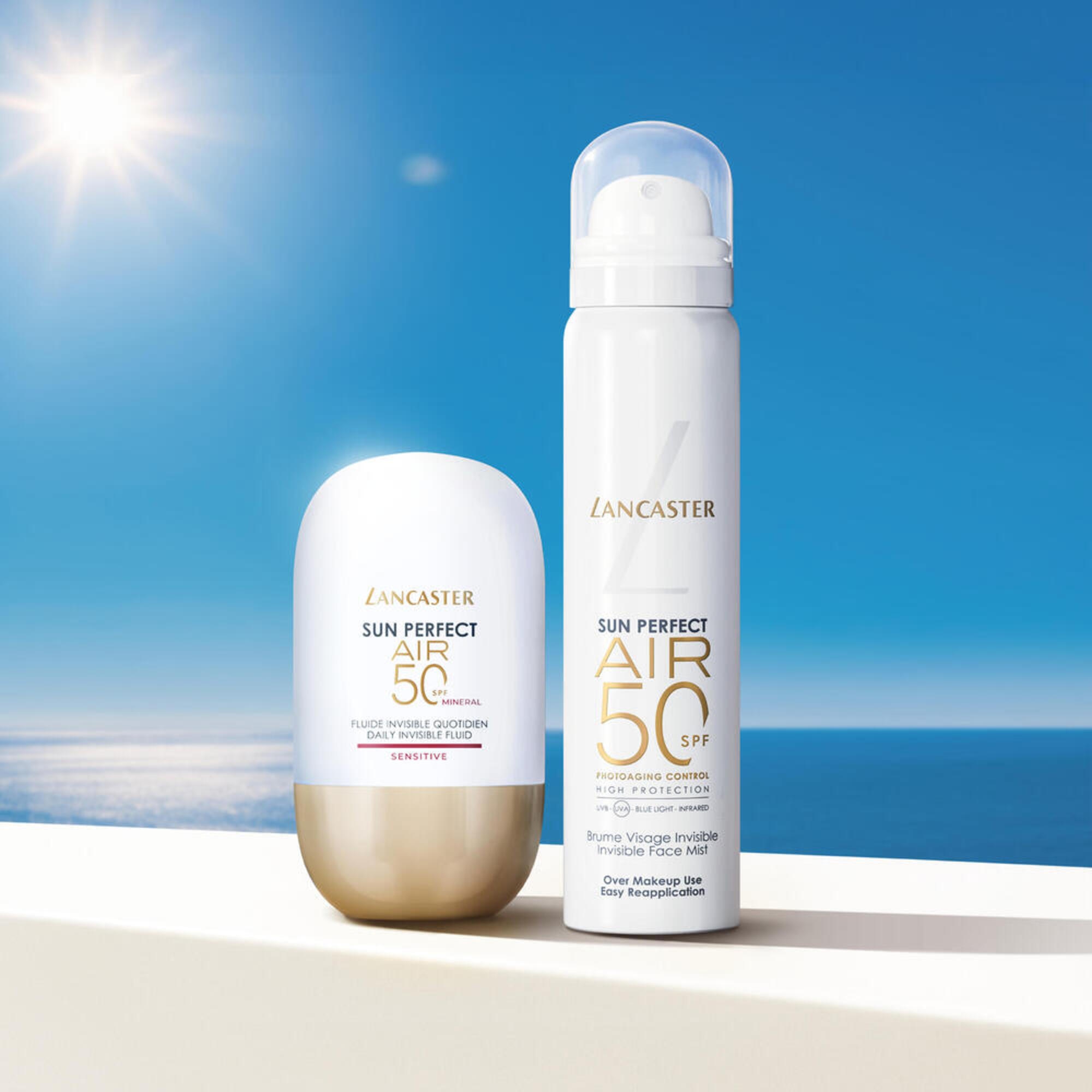 75 ML Lancaster Sun Perfect AIR Invisible Face Mist SPF50 Sonnenschutz 1 of 8