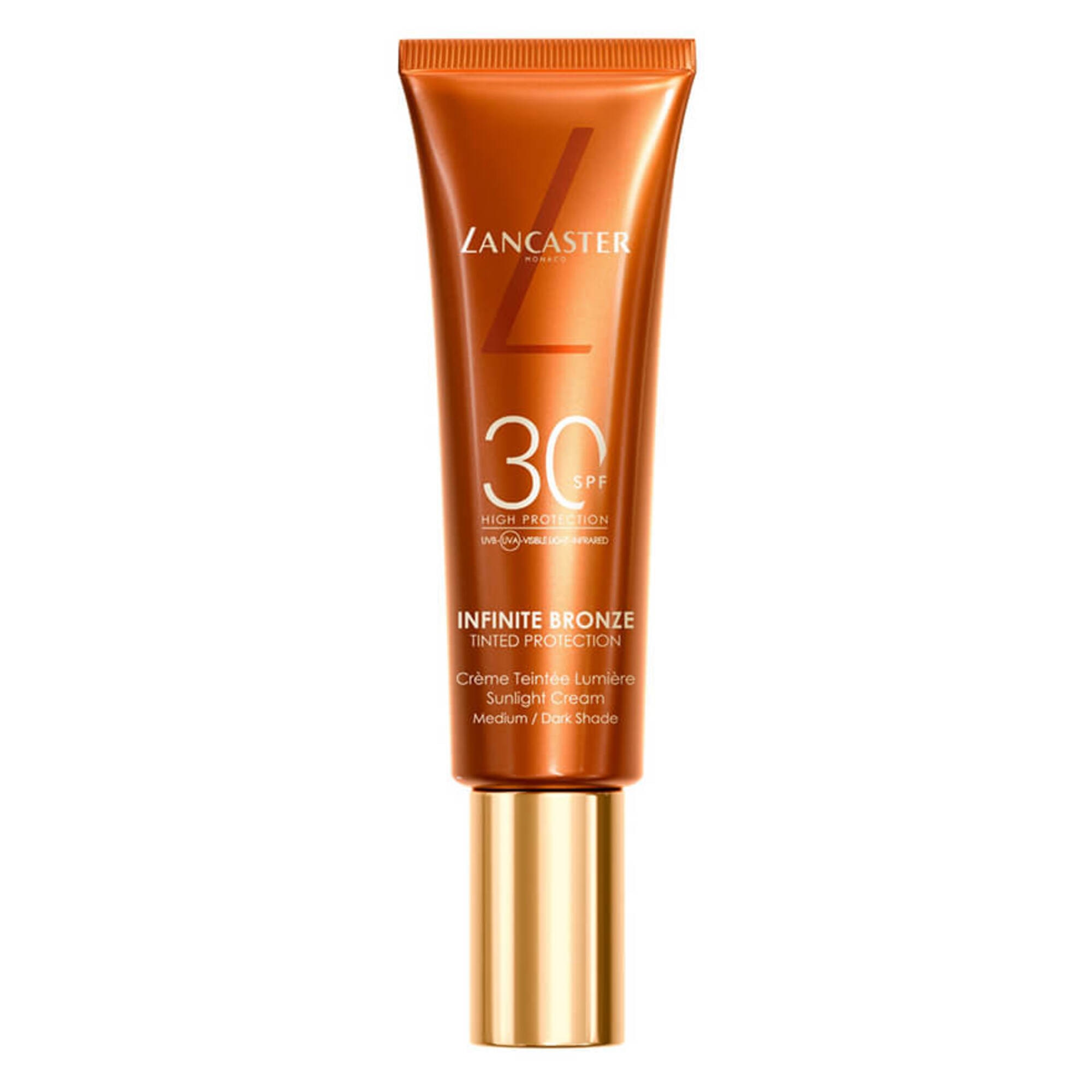 50 ML Lancaster INFINITE BRONZE Tinted Protection Sunlight Cream LSF30 Medium/Dark 1 of 1