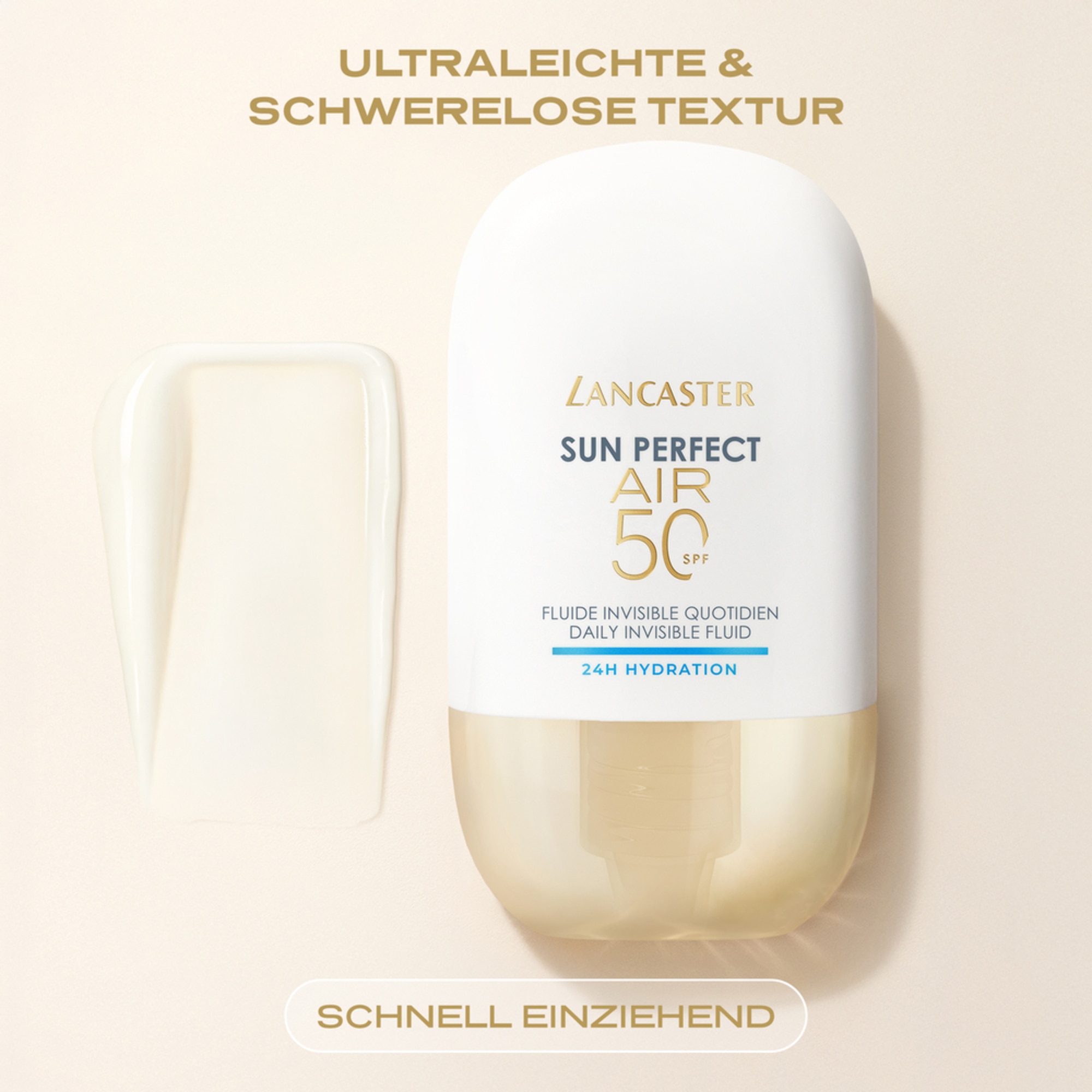 40 ML Lancaster Sun Perfect AIR Daily Invisible Fluid SPF50 24H Hydration Sonnenschutz 1 of 8