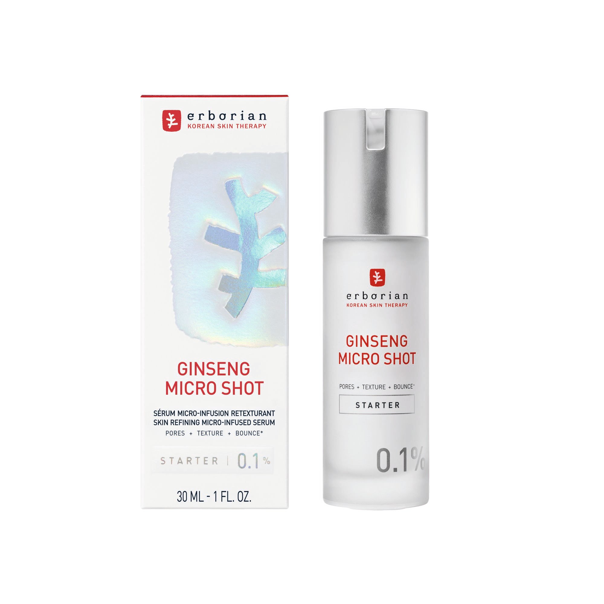 30 ML Erborian BOOST ERB SHOT STARTER MICRO GINSENG  1 of 2 