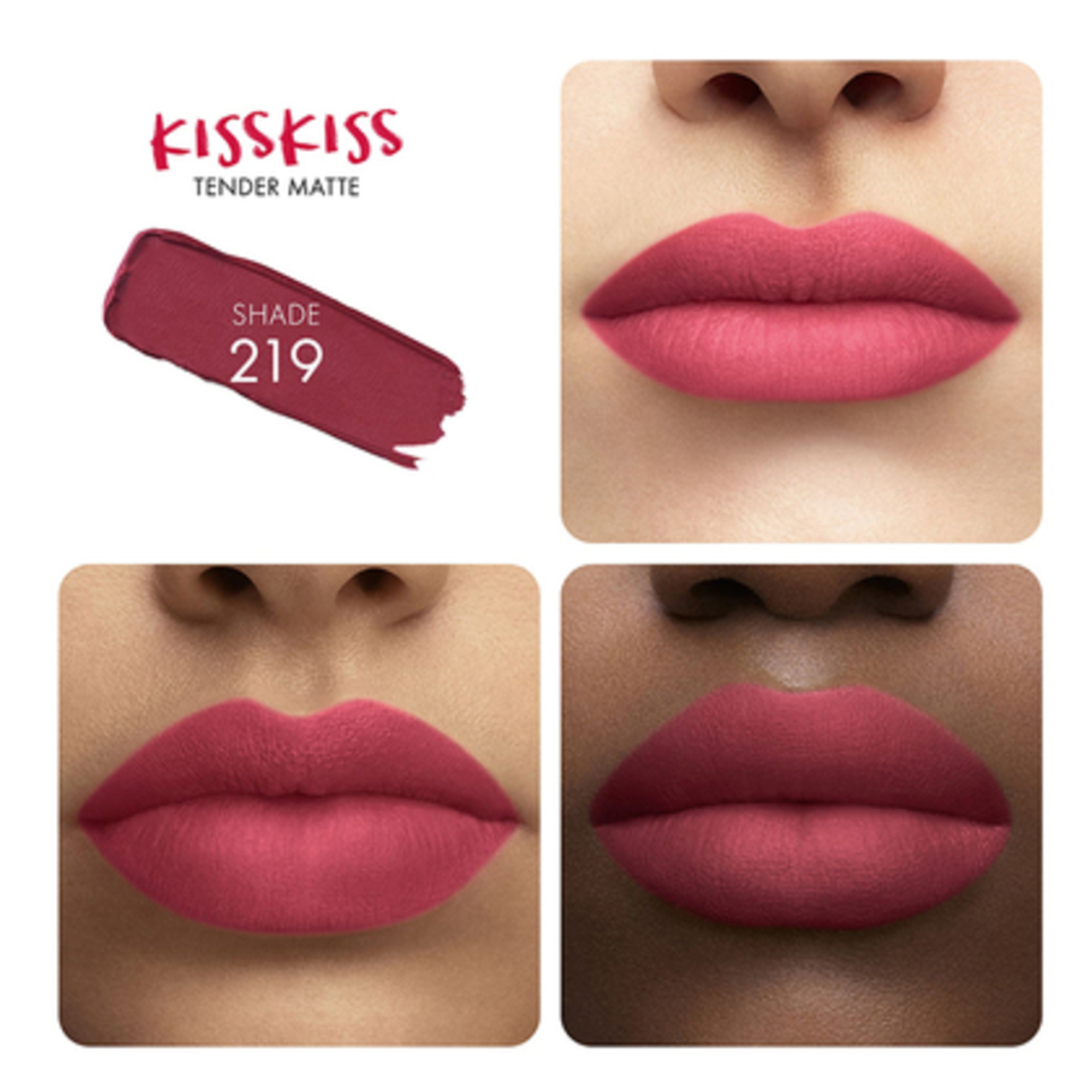  Guerlain KISS KISS TENDER MATTE Matte Lippenstift  1 of 3 