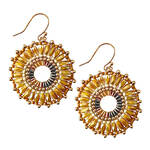 1 Stück/e Maschalina OHRSCHMUCK Round Mustard Ohrringe 1 of 2 Round Mustard Ohrringe