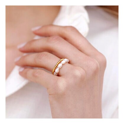 1 PCS Maschalina RING Joliette White S Ring  1 of 3 