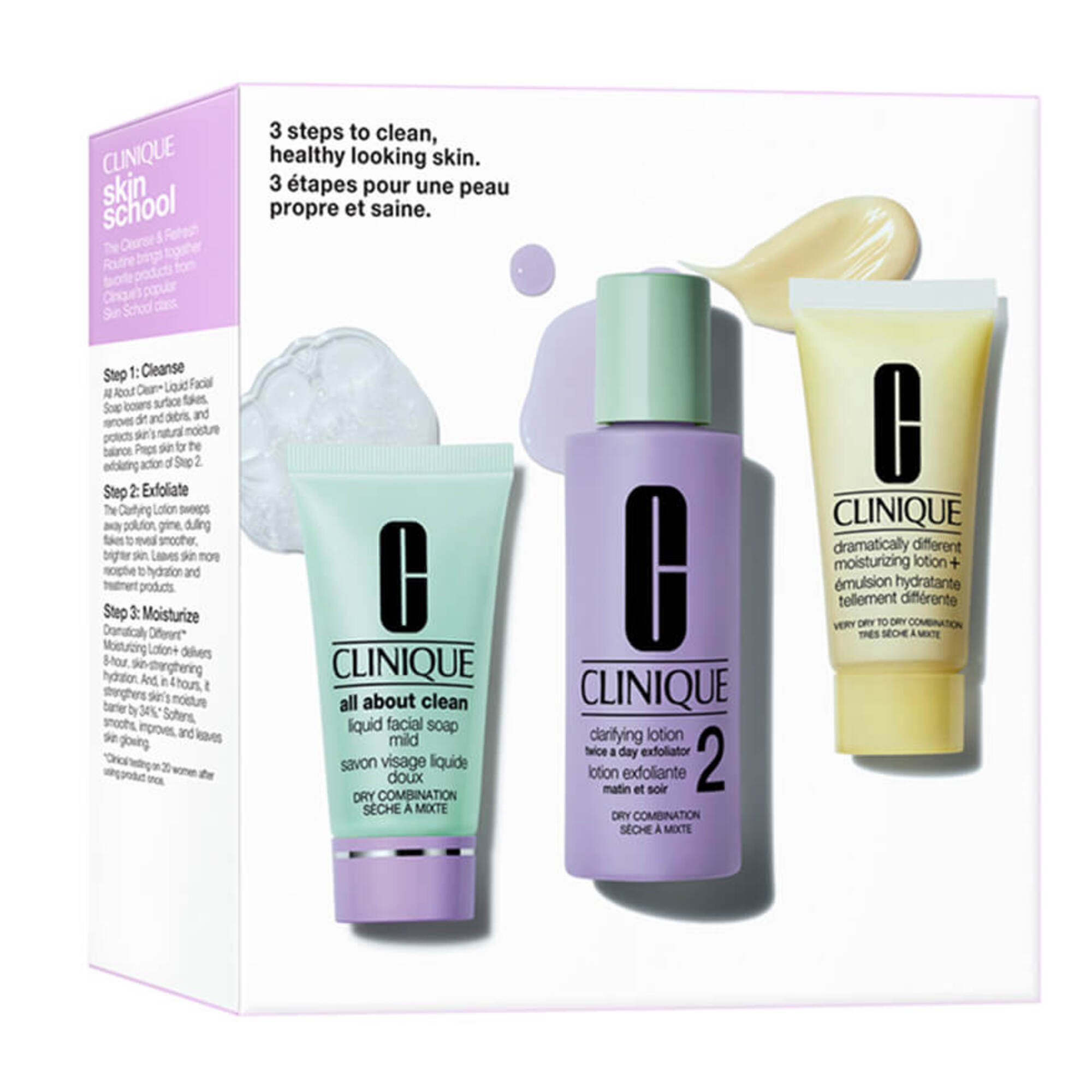 30 ML Clinique 3-SCHRITTE HAUTPFLEGESYSTEM Gesichtspflegeset 1 of 1