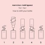 150 ML Narciso Rodriguez FOR HER for her Eau de Toilette Refill 6 of 7 for her Eau de Toilette Refill
