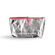  Sisters Aroma Cosmetic Bag Pink & Silver Kosmetiktasche 