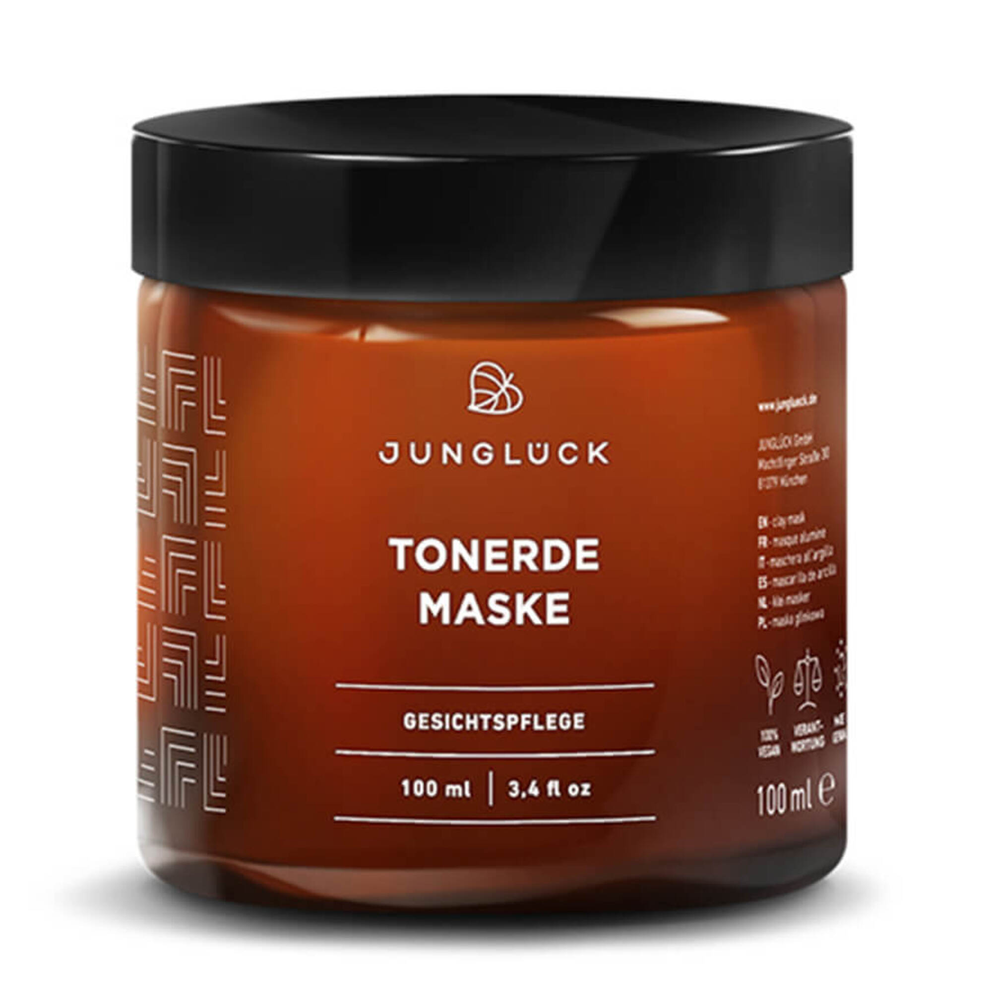 100 ML JUNGLÜCK JUNG PFLEGE GESICHT Tonerde Maske 1 of 1