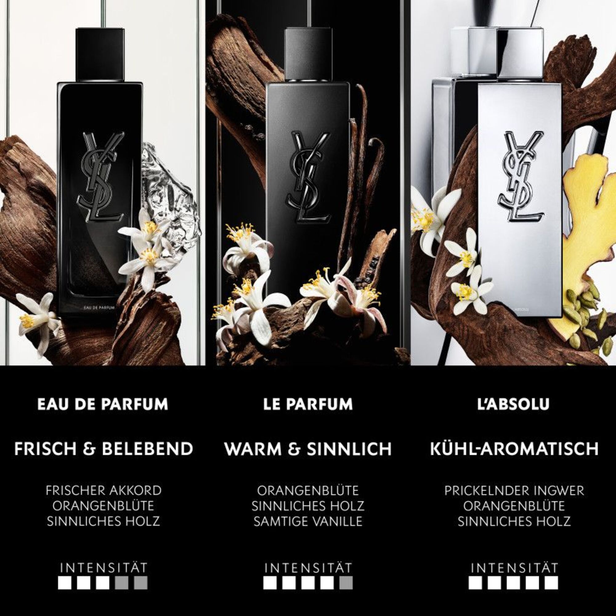 100 ML Yves Saint Laurent MYSLF L'ABSOLU Eau de Parfum  1 of 7 