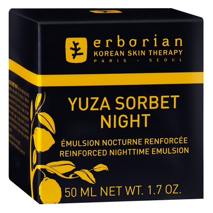 50 ML Erborian  YUZA ERBORIAN Yuza Sorbet Night Creme Nachtpflege  1 of 2 