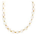 1 Stück/e Maschalina HALSSCHMUCK Gold and Pearl Kette 1 of 1 Gold and Pearl Kette