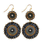 1 Stück/e Maschalina OHRSCHMUCK Double Circle Black Ohrringe  1 of 2 Double Circle Black Ohrringe