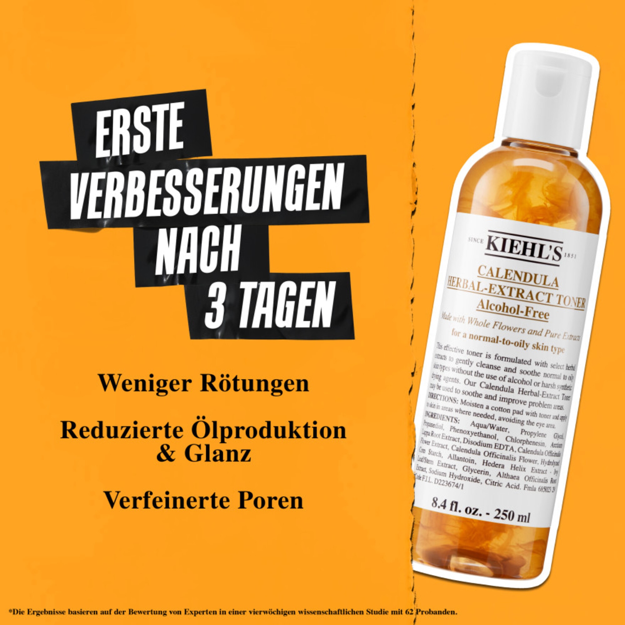 500 ML Kiehl's Calendula Herbal Extract Toner Gesichtsreinigung  1 of 8 