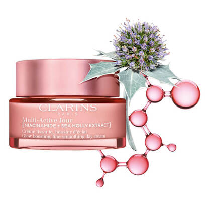 50 ML Clarins PFLEGELINIE MULTI-ACTIVE Jour Crème Peaux sèches Tagescreme  1 of 3 