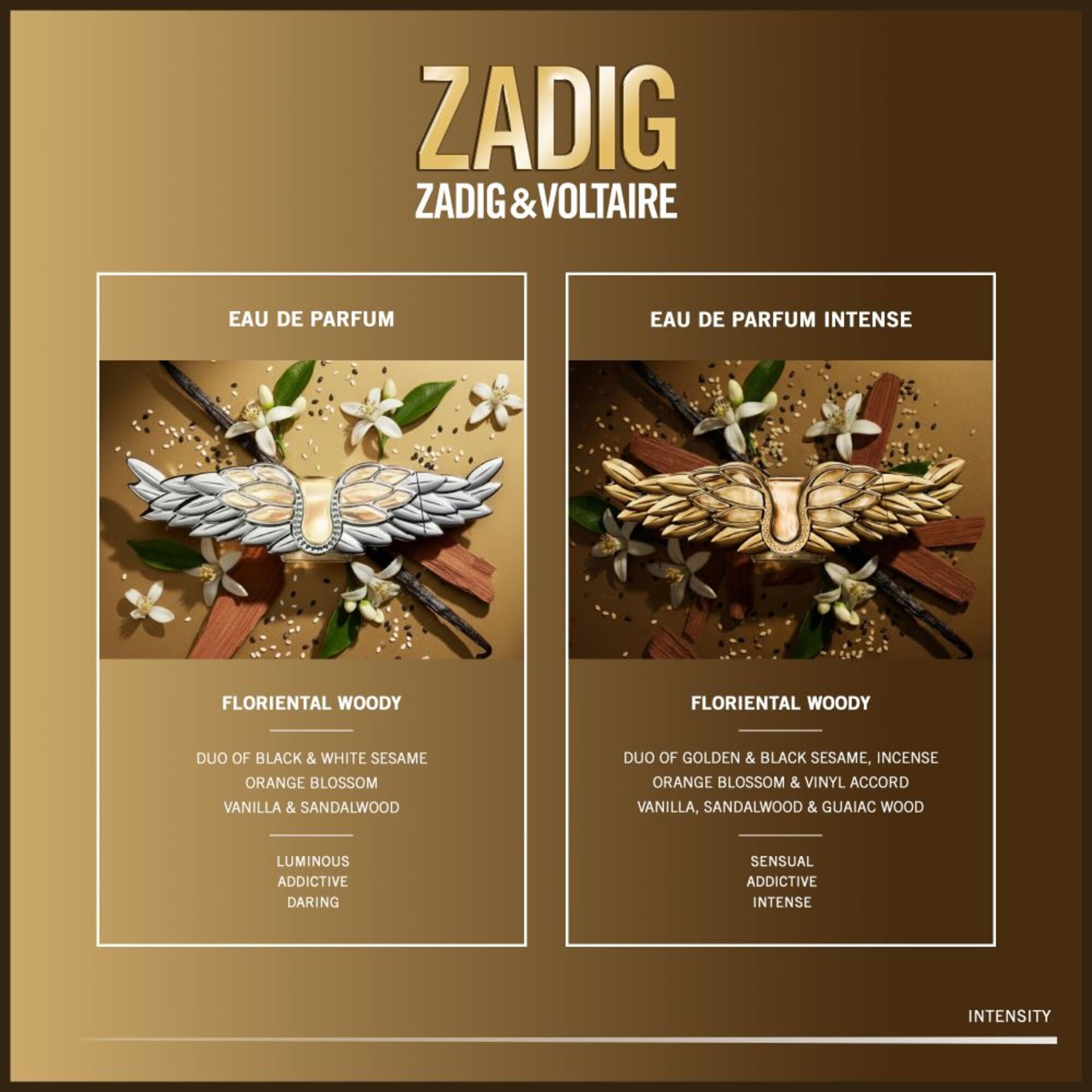 150 ML Zadig & Voltaire ZADIG L'Intense Eau de Parfum Intense 1 of 6