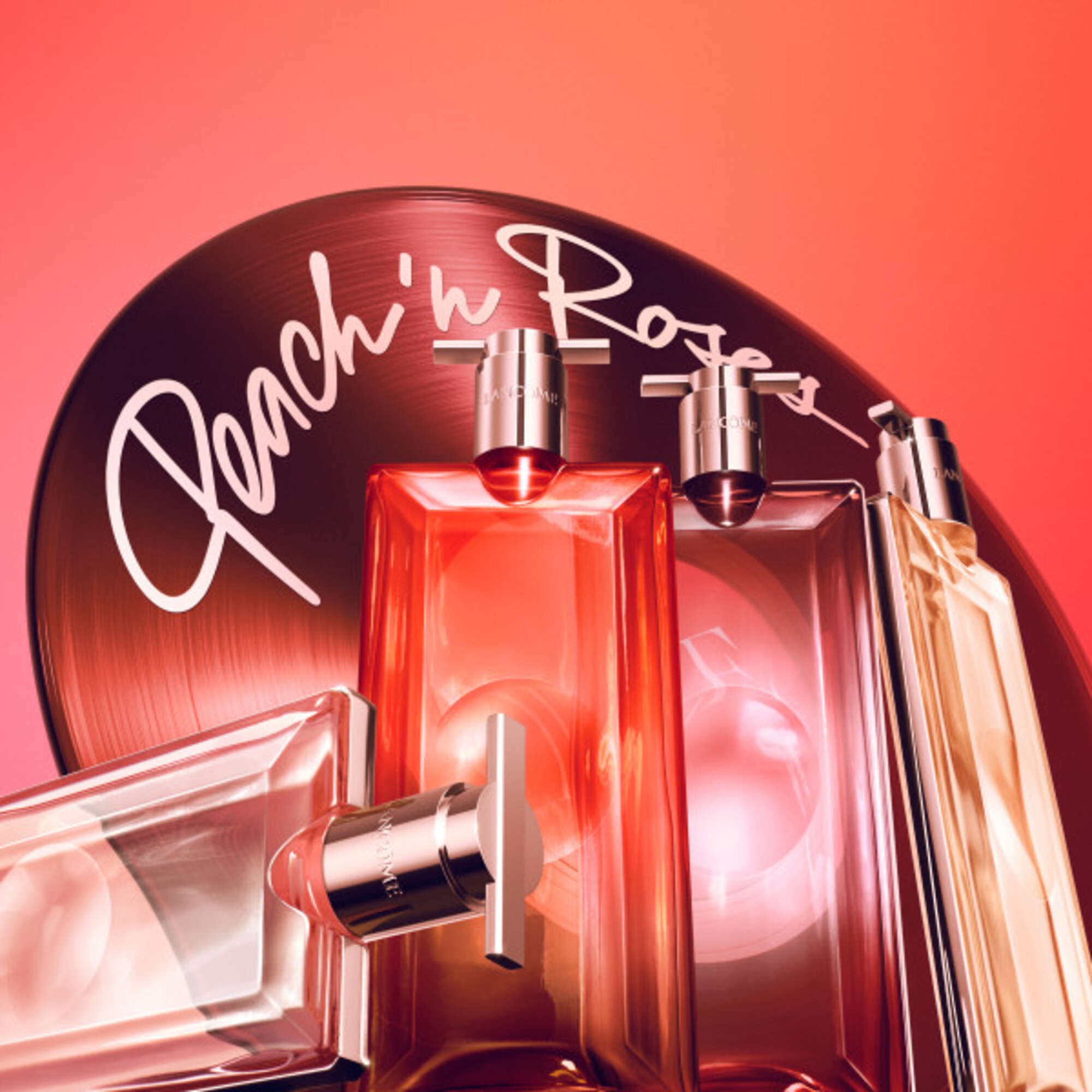 50 ML Lancôme Lancôme Idôle Peach'N Roses Eau de Parfum Damaskusrose Pfirsichduft Damenparfum Eau de Parfum 1 of 8