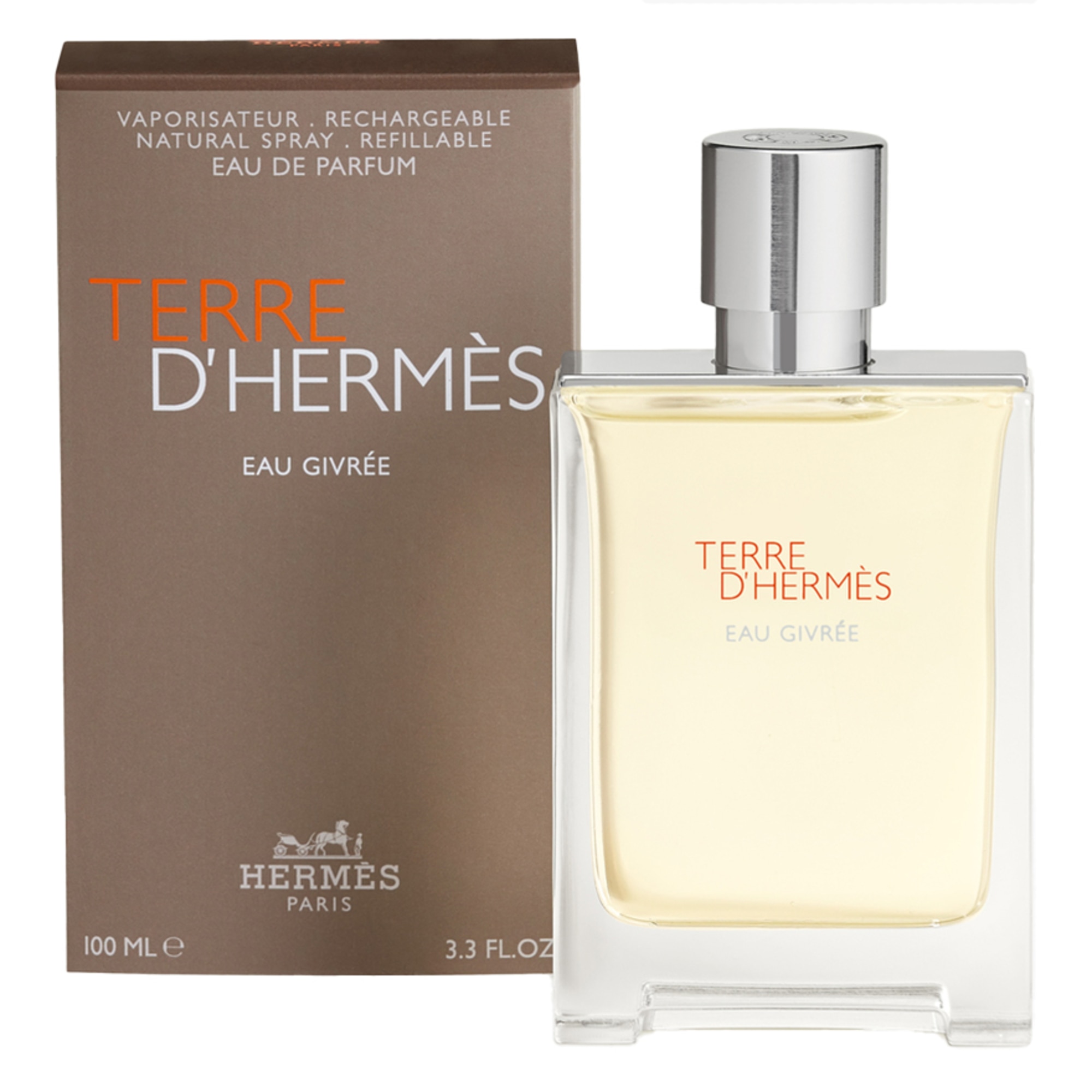 100 ML Hermès TERRE  D'HERMÈS EAU GIVRÉE Eau de Parfum  1 of 3 