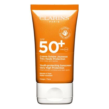 50 ML Clarins CLARINS SONNE Crème Solaire Jeunesse - Sonnenschutz für das Gesicht SPF 50+  1 of 1 Crème Solaire Jeunesse - Sonnenschutz für das Gesicht SPF 50+