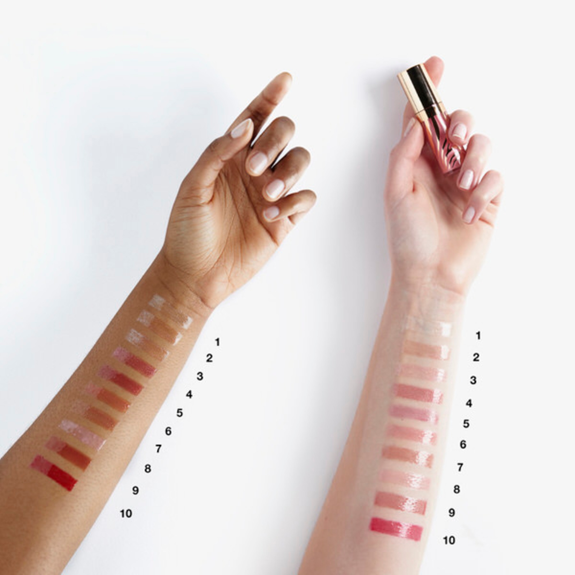 Lipgloss mit intensiver Leuchtkraft