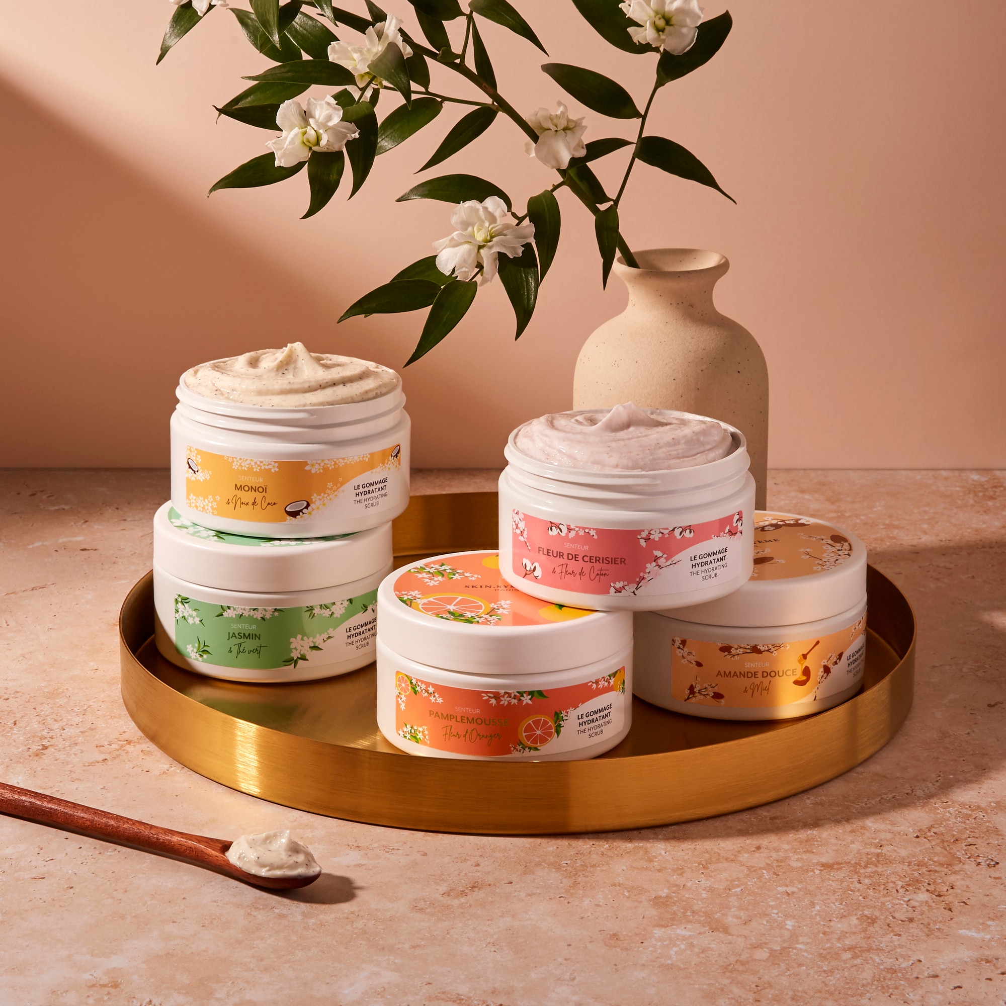 Feuchtigkeitsspendendes Körperpeeling Grapefruit- und Orangenblüten