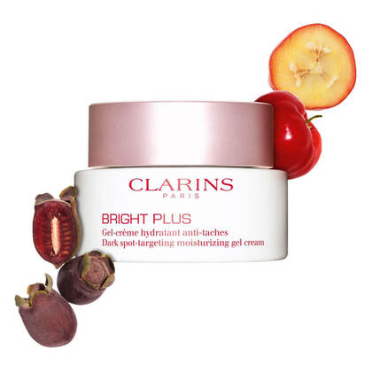 50 ML Clarins BRIGHT PLUS Gel-crème hydratant anti-taches Gesichtscreme  1 of 3 