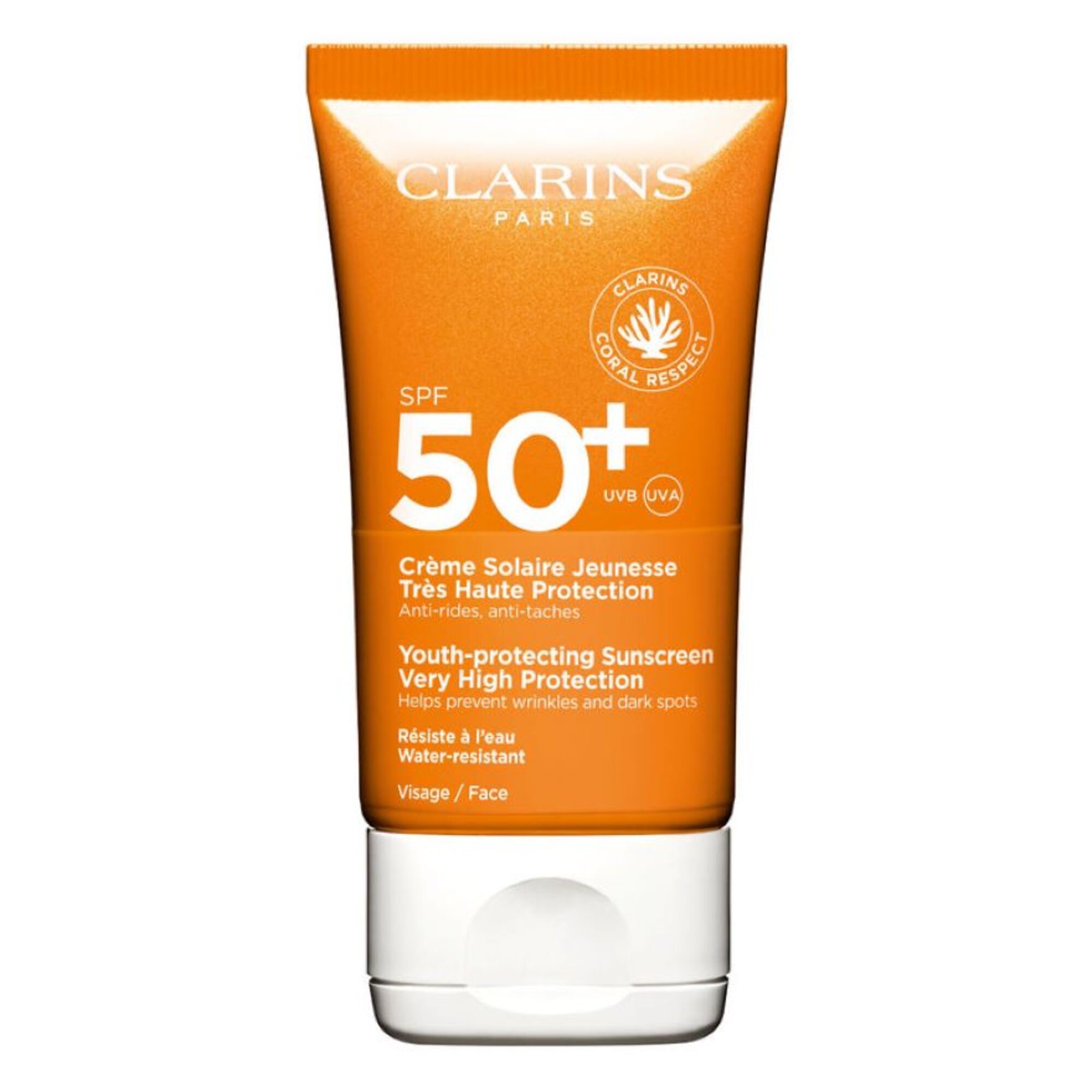 50 ML Clarins CLARINS SONNE Crème Solaire Jeunesse - Sonnenschutz für das Gesicht SPF 50+ Crème Solaire Jeunesse - Sonnenschutz für das Gesicht SPF 50+