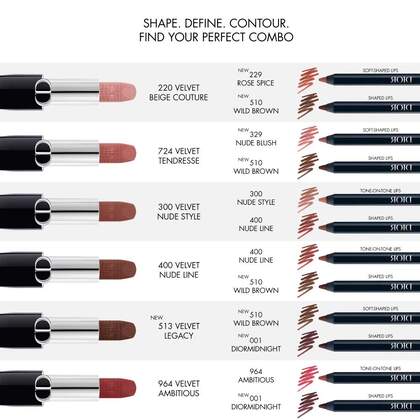 1,2 G Dior ROUGE DIOR CONTOUR Nicht abfärbender Lippenkonturenstift  1 of 4 