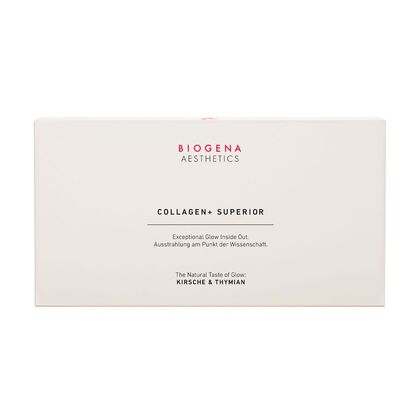 179 G Biogena AESTHETICS Collagen + Superior, Kirsche & Thymian, 21 Stück, Trinkpulversachet  1 of 4 