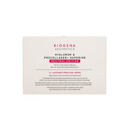 115 G Biogena AESTHETICS Hyaluron & Procollagen + Superior, Neutral, 21 Stück, Trinkpulversachet  1 of 4 