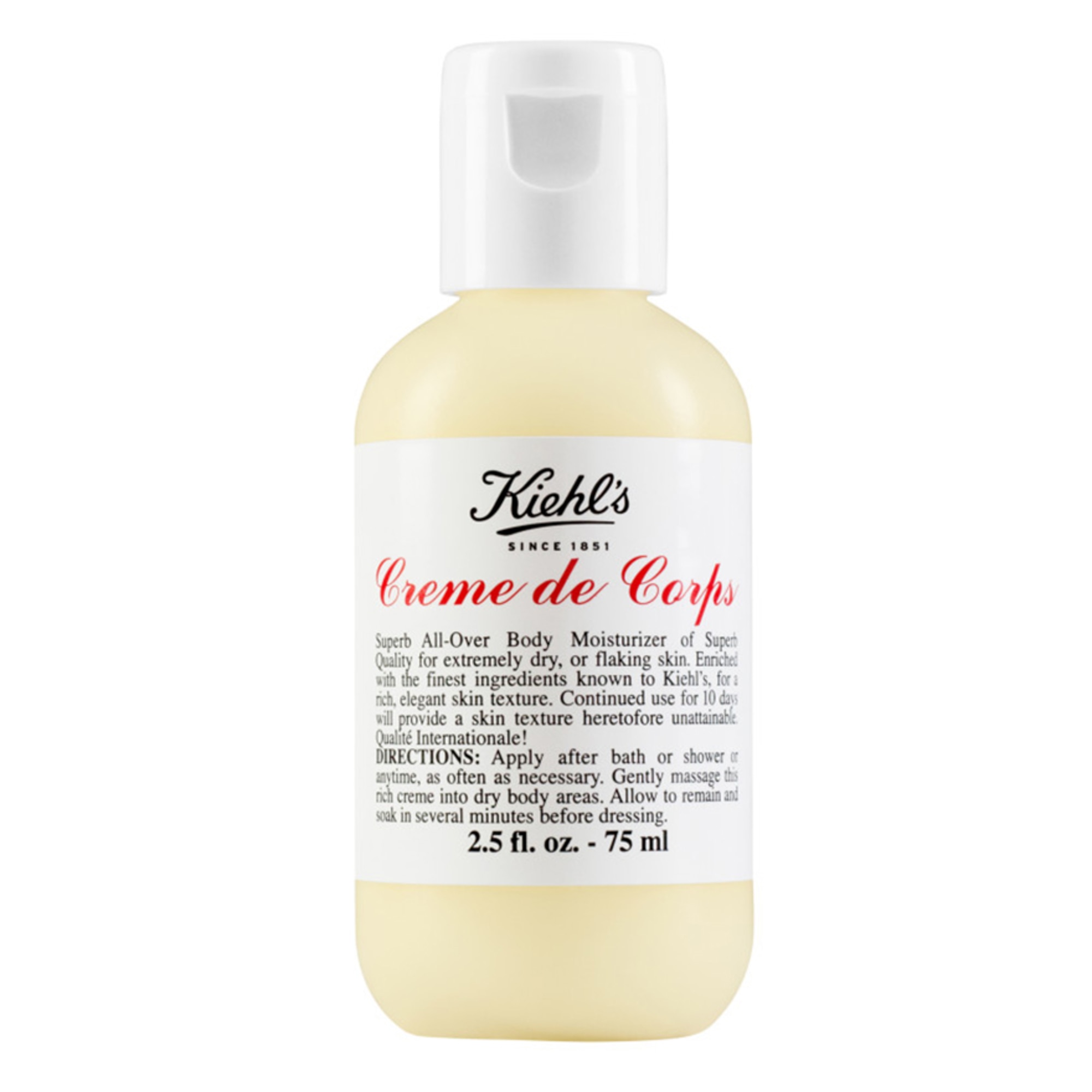 75 ML Kiehl's SPECIALITY BATH & SHOWER Creme de Corps Körperlotion 1 of 3