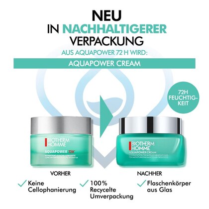 50 ML Biotherm AQUAPOWER Aquapower 72h Gel Creme Gesichtspflege  1 of 3 