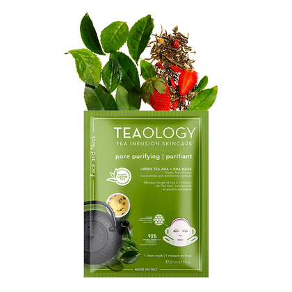 21 ML TEAOLOGY TEAOLOGY GREEN TEA TEA MASKE MATCHA T  1 of 3 